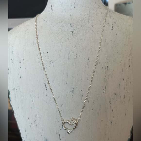 Jeulia "Dancing by the Moonlight" Mermaid Necklace - Picture 2 of 11